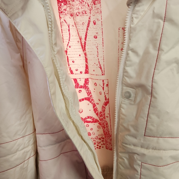 Roxy White snowcoat size Small - Picture 3 of 3